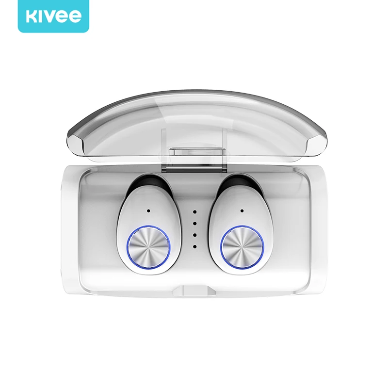 Беспроводные наушники Kivee TW03 Bluetooth 5 0 2600 мАч с зарядным футляром TWS микрофоном