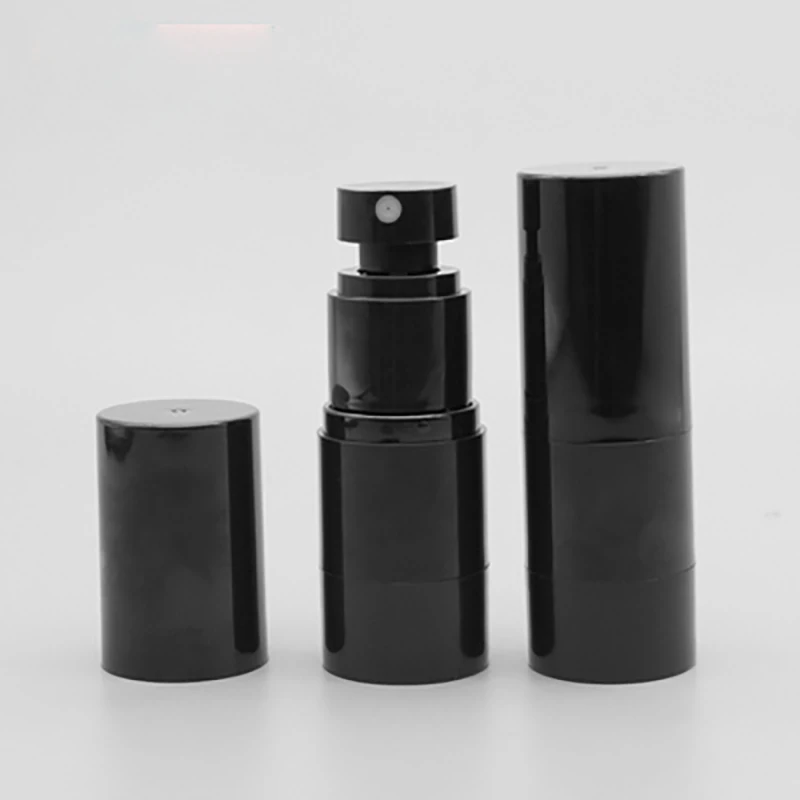 

30pcs 0.5OZ Empty Airless Pump Cosmetic spray Bottles 15ml Black Vacuum Containers Pump,Liquid Skincare Spray Bottle