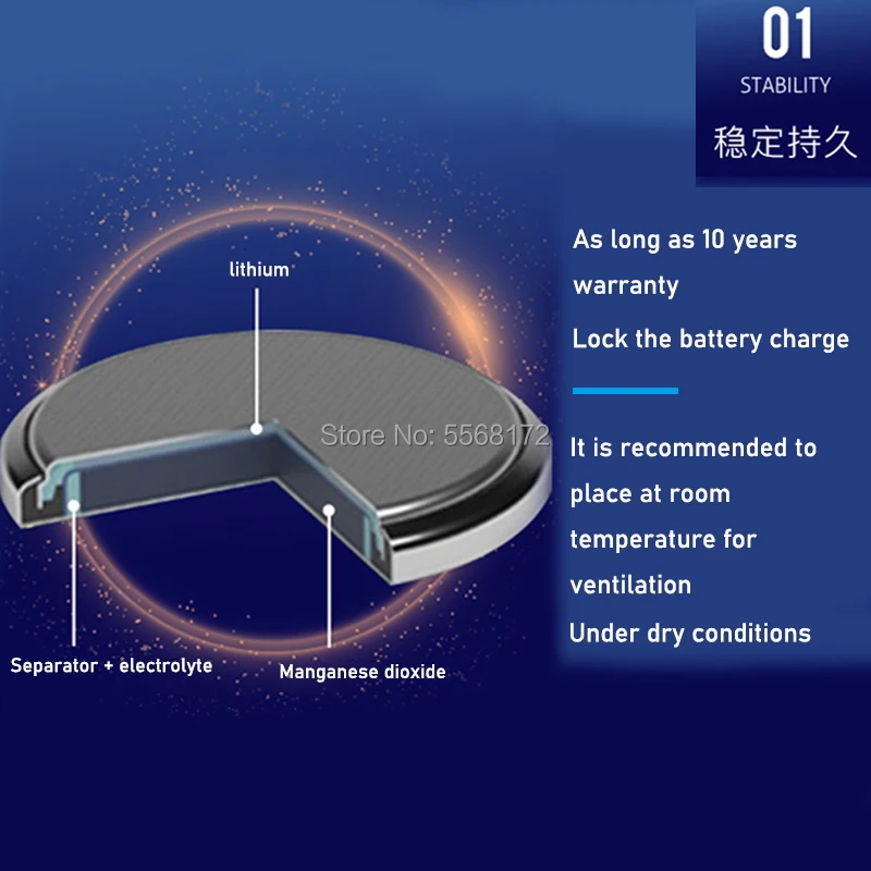 20 шт. Литиевые кнопочные батарейки для Sony 3V CR2032 BR2032 DL2032 ECR2032 CR 2032 | Электроника