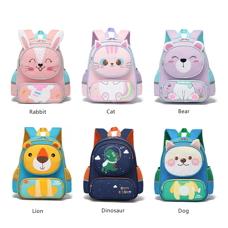 Hot Kindergarten Backpacks 14inch Cartoon Preschool Backpack  Cute School Bags Kid Gift