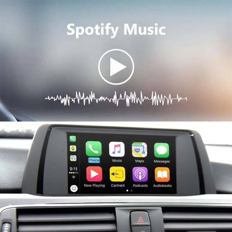 Беспроводной CarPlay/Интерфейс Android модуль для BMW NBT системы с реверсивной камерой