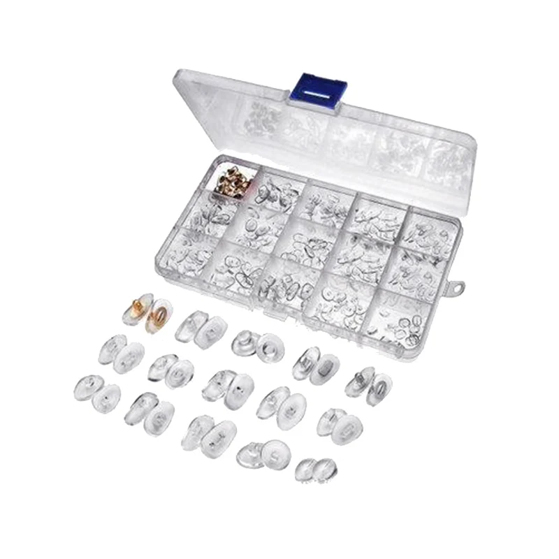 

1 Set of PVC Nose Pad Repair Parts Repair Box Set for Various Types and Sizes of Glasses