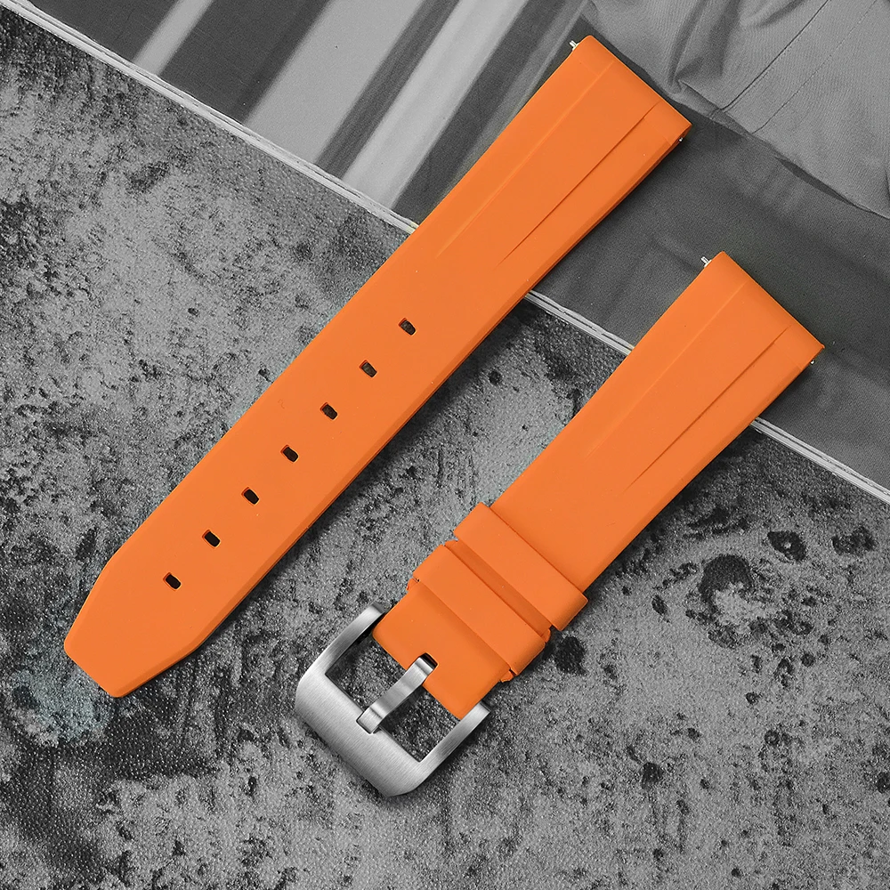 San Martin Rubber Strap Watch Parts 20mm 22mm Waterproof High Quality Wrist Strap Watch Band