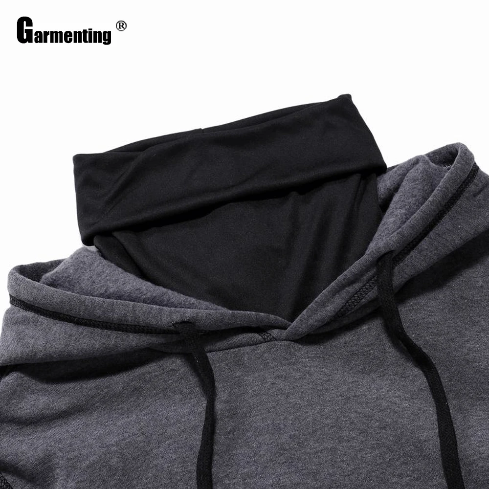 

Garmenting Men Hoodies 2021 Spring Autumn New Pocket Casual Hooded Sweatshirts Tops Casual Pullovers Winter Fleece Mens Clothing