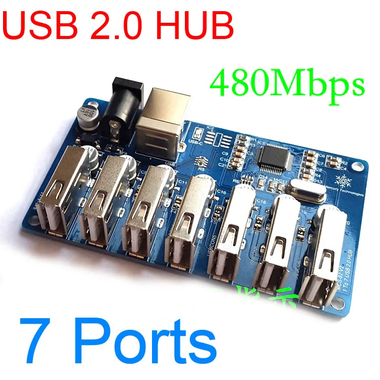 Высокоскоростной Разветвитель USB 2 0 1 7 портов s Расширительная плата