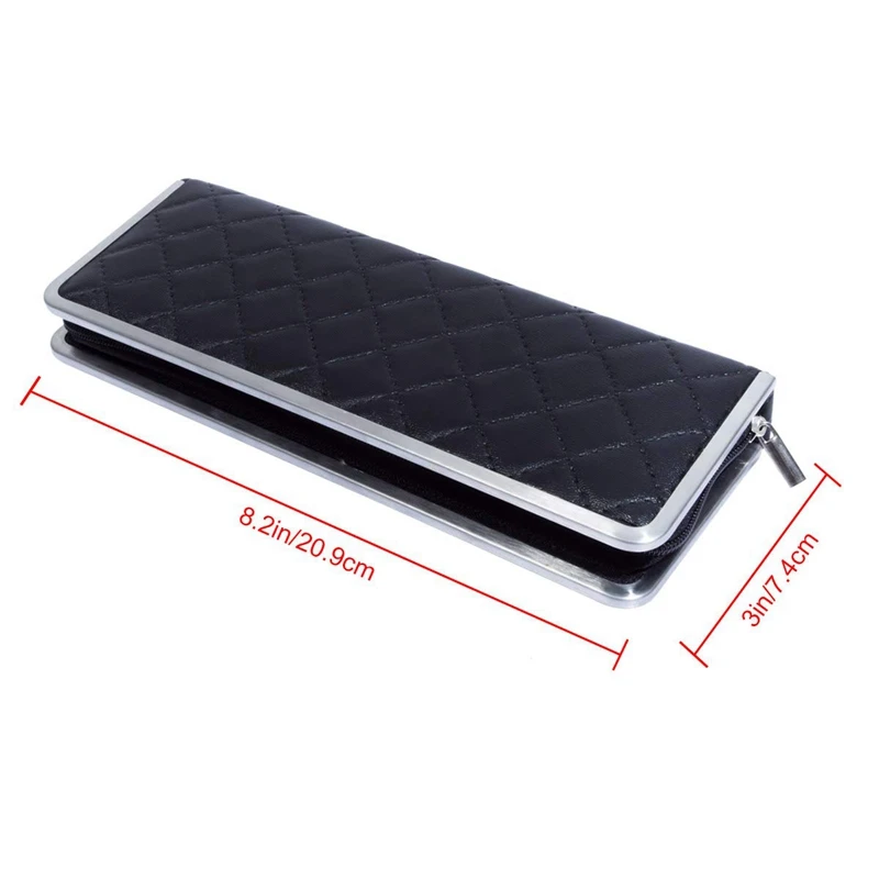 Professional Manicure Pedicure Set - 7 Piece Stainless Steel Nail Care Mani Pedi Kit With Leather Travel Case | Красота и здоровье