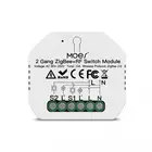 Двойной релейный модуль Tuya ZigBee, 2-канальный переключатель питания, 2-кнопочный контроллер замера, таймер, Wi-Fi, переключатель сделай сам, работа с Alexa Goole Home