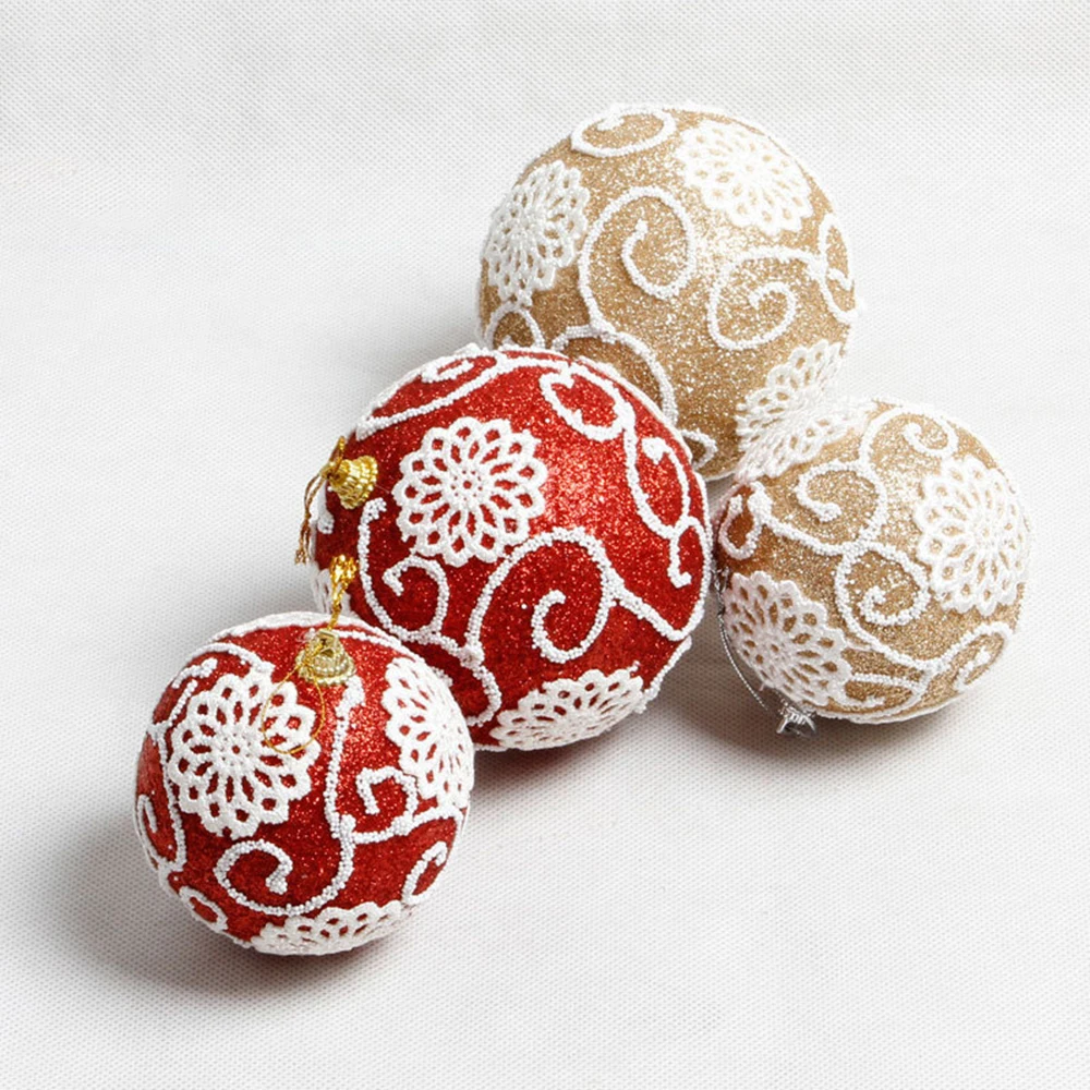 1 шт Блестящий 10 см Снежинка пузырьковый Рождественский шар Рождественская сцена