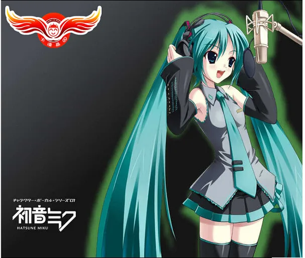 Полный набор Вокалоид косплей Хацунэ Мику костюм костюмы аниме Харадзюку (платье