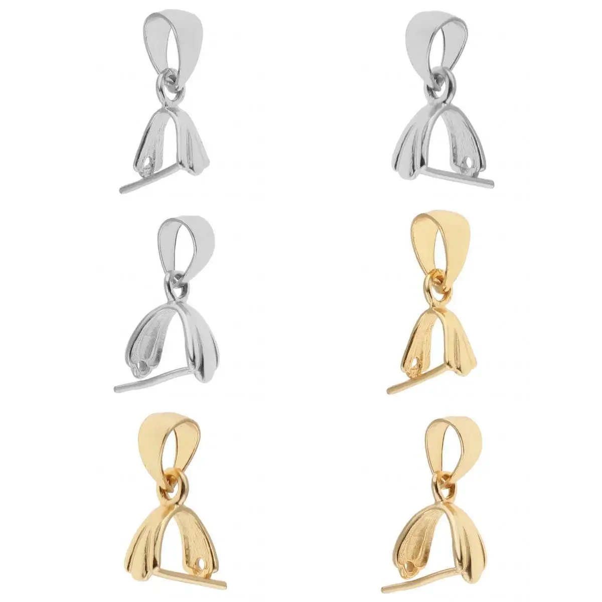 6 шт. 925 пробы зажим для зажима фиксации шарика Подвески изготовления ювелирных