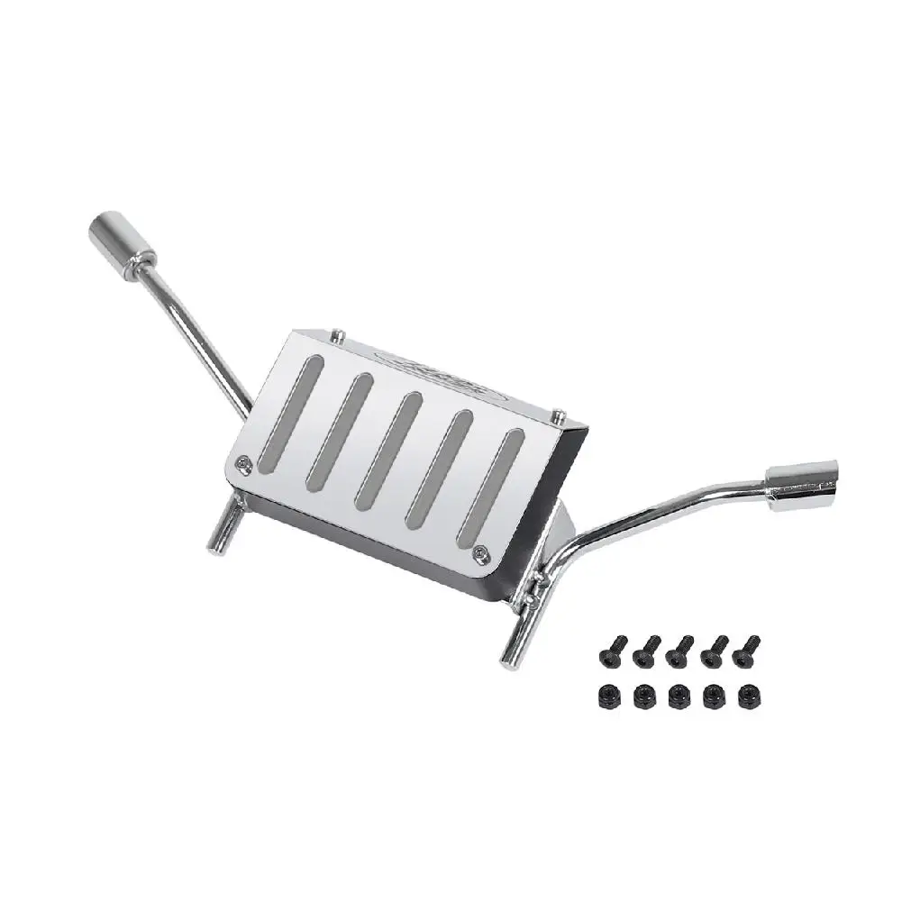 LeadingStar имитация металлического топливного бака выхлопная труба для 1/10 Traxxas TRX 4 Land