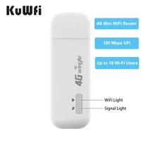 kuwfi 4g wifi dongle unlocked 4g lte router 3g wifi wireless car broadband usb modem mobile mini hotspot with sim card slot