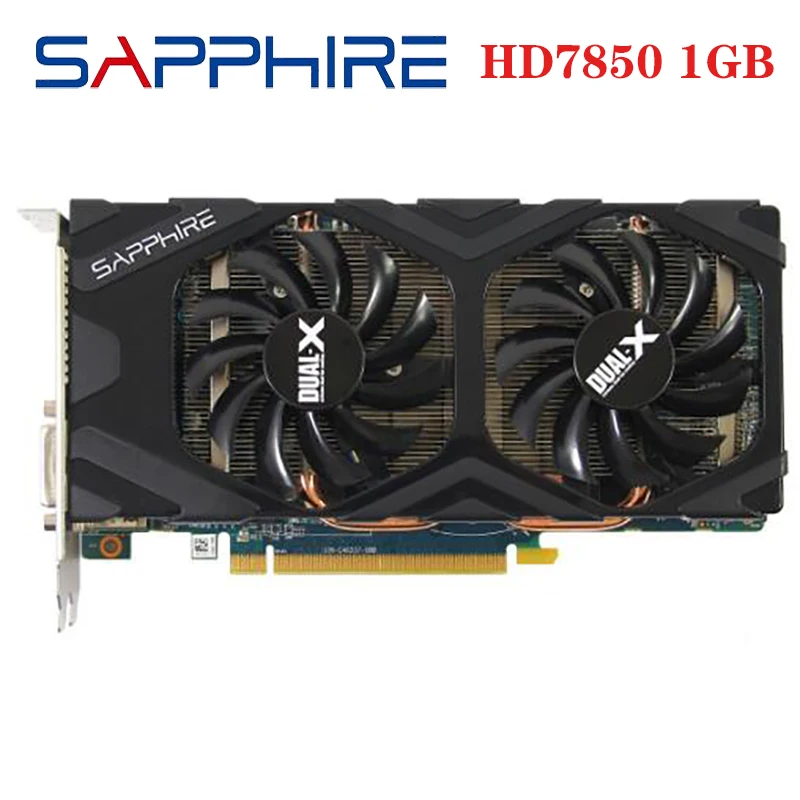 Оригинальная Видеокарта SAPPHIRE HD 7850 1 ГБ GPU для AMD Radeon HD7850 Vide карты настольного ПК