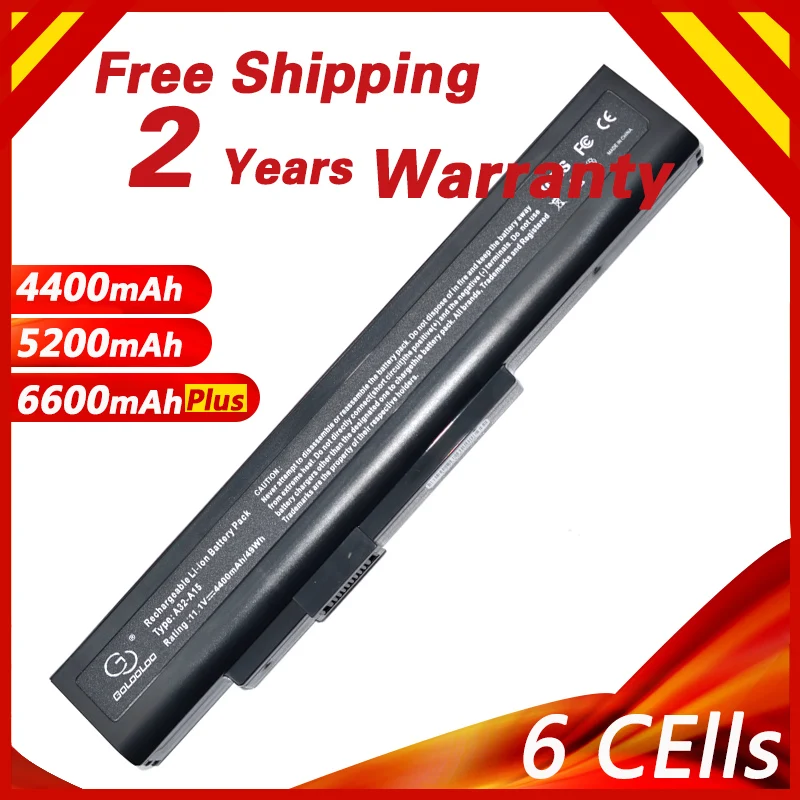 Golooloo 6 ячеек Аккумулятор для ноутбука фотосессия MSI Akoya E6201 E6228 E7219 Series|Аккумуляторы