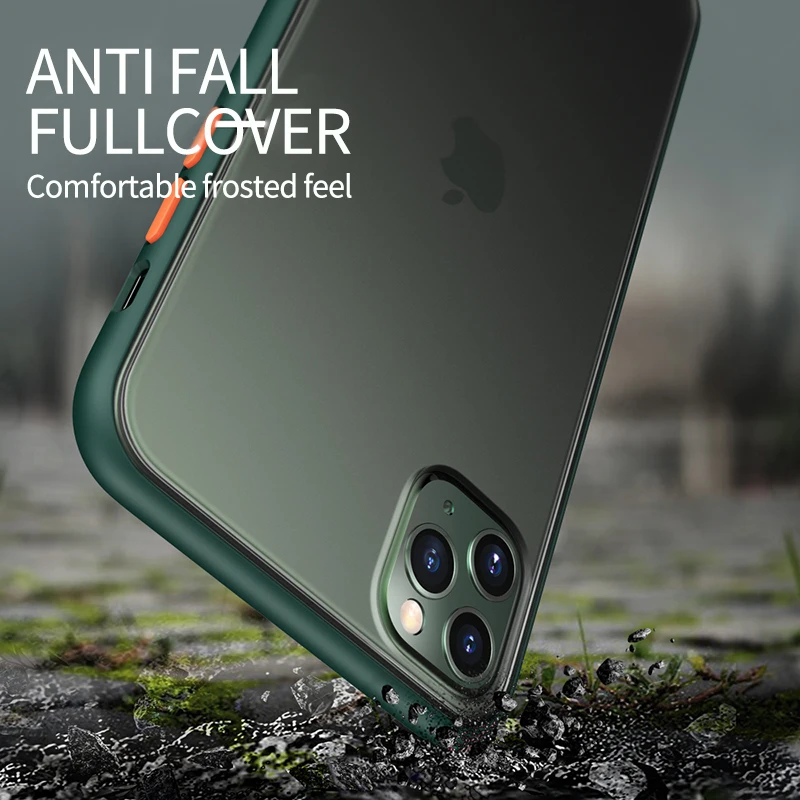 SUYACS противоударный чехол бампер для iPhone 12 Mini 11 Pro Max XR X XS 7 8 Plus мягкий ТПУ