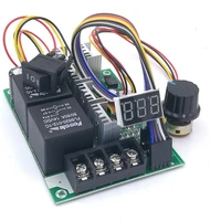 pwm speed controller dc motor digital display 0100 adjustable drive module input max60a 12v 24v