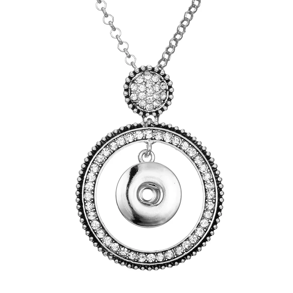 Новинка Лидер продаж длинный чокер с круглым кулоном и кристаллами ожерелья для
