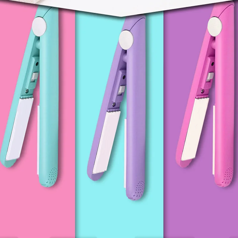 

Выпрямитель для волос портативный, плойка с плавающими ионами и отрицательными ионами, двойного назначения