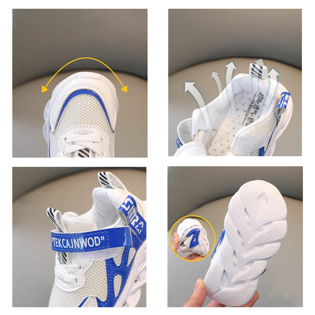 

New LED Children Glowing Shoes Baby Luminous Sneakers Boys Lighting Running Shoes Kids Breathable Mesh Sneakers