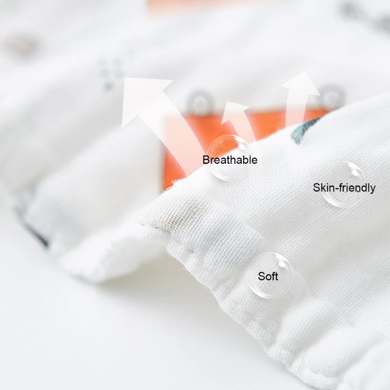 Детское летнее хлопковое муслиновое одеяло с мультяшным принтом банное