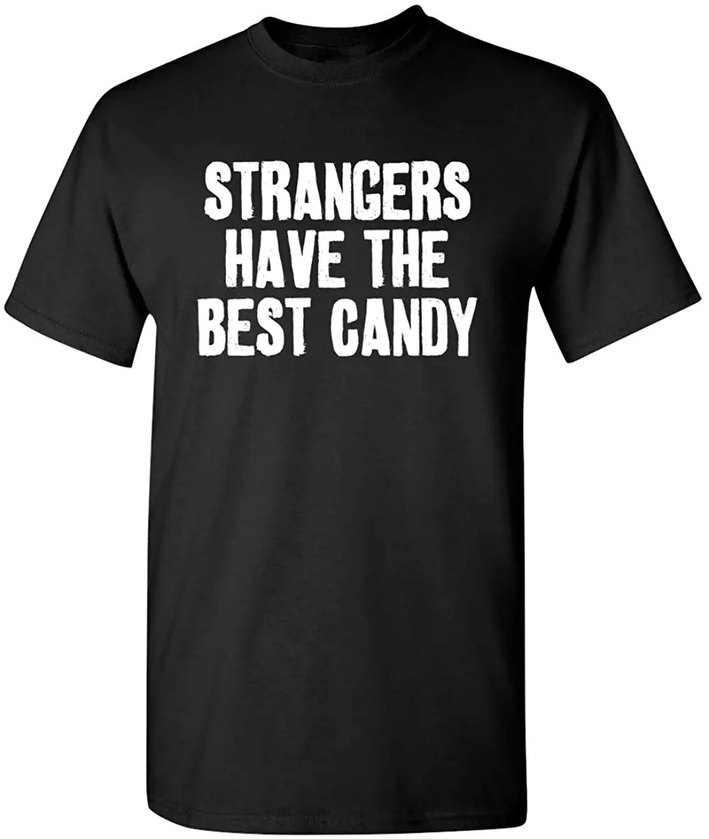 Смешная футболка с изображением чужих конфет и юмора на Хэллоуин|Мужские
