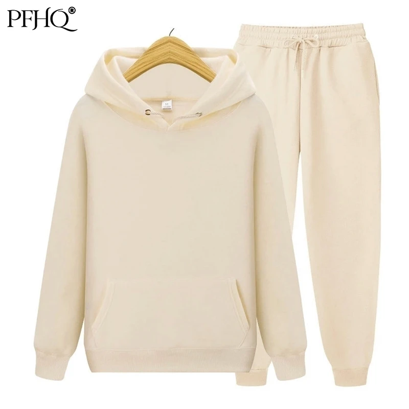 

Мужской комплект одежды PFHQ, толстовка с капюшоном и штаны, новинка осень-зима 2021, спортивные штаны, модный приталенный пуловер в стиле хип-хо...
