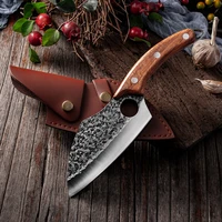 forged small pocket knife camping picnic portable chef knife with ring hole for kitchen meat cleaver knife kitchen accessories