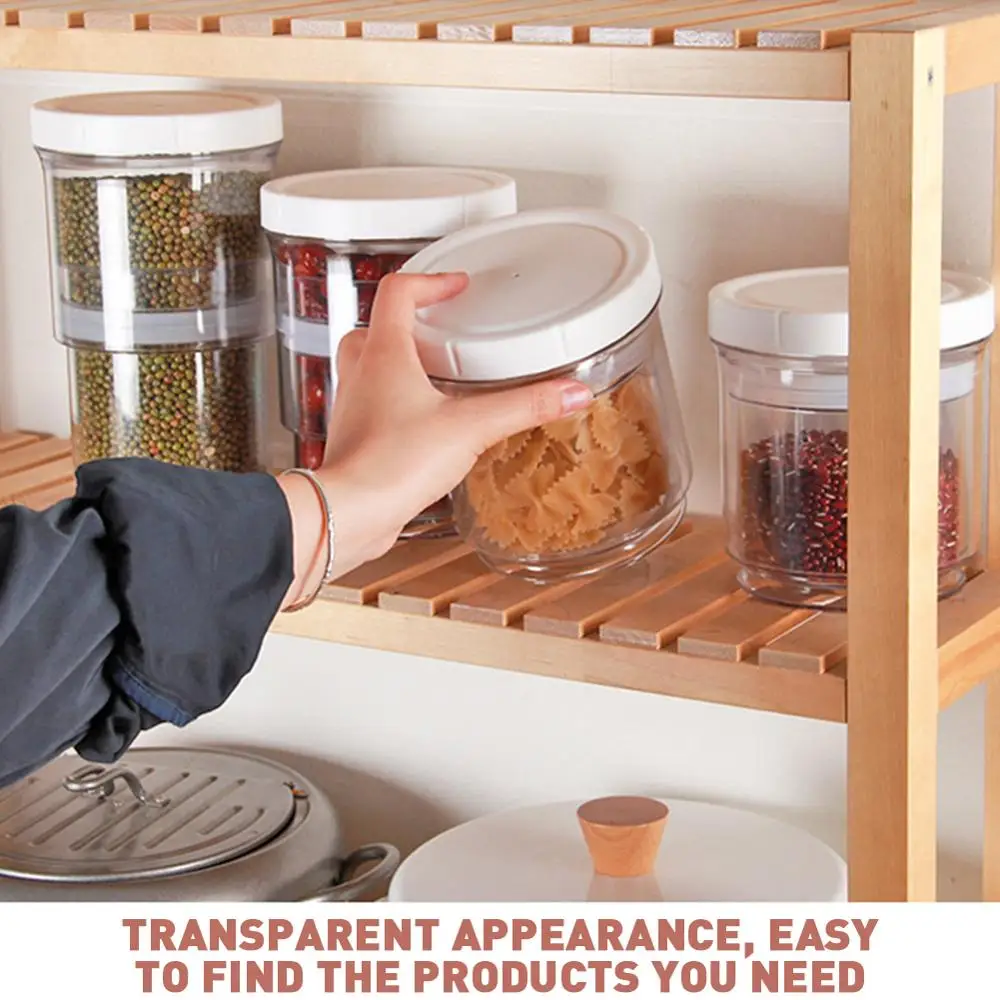 Пластиковый контейнер для хранения хлопьев Кухонный Контейнер зерна и риса