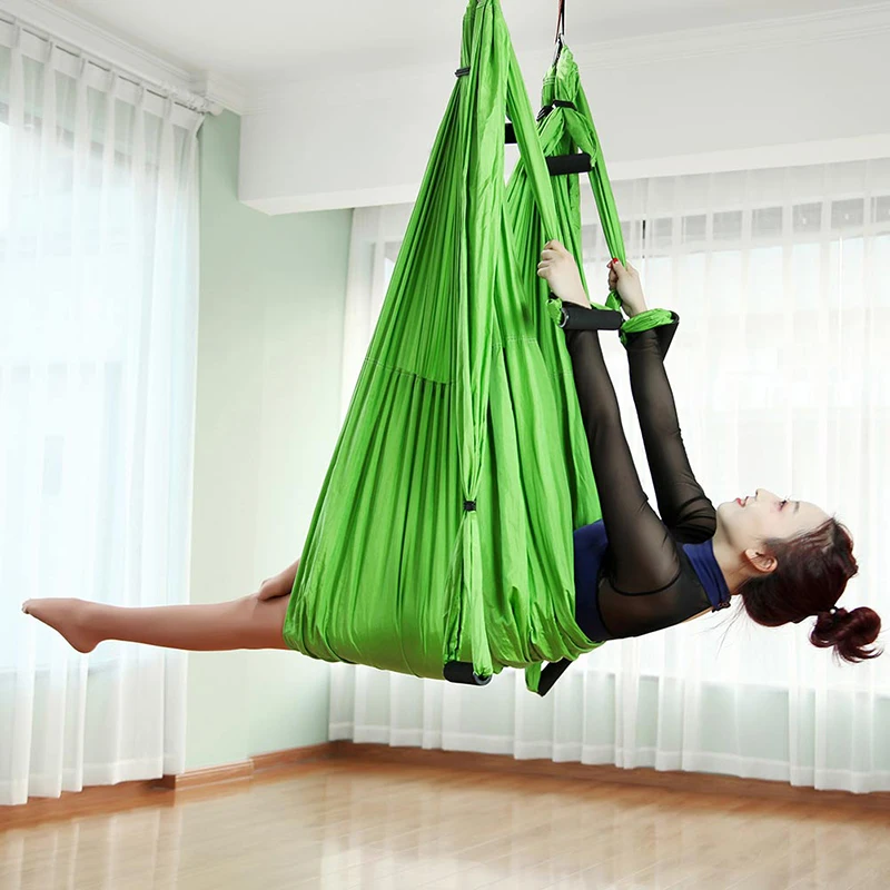 

Yoga Hammock Aerial Yoga Swing Trapeze Anti gravity Exercise Inversion Training Sling Kit Aerial Yoga Swing Trapeze
