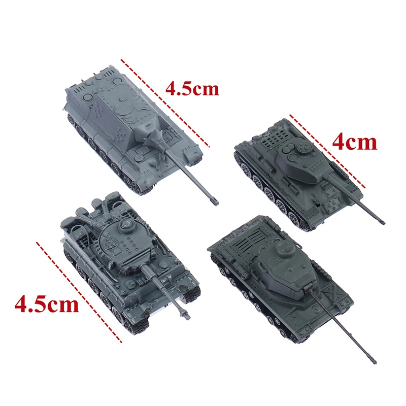 

1PCS 1:144 Scale Finished Model Toy 4D Sand Table Plastic Tiger Tanks World War II Germany Panther Tank