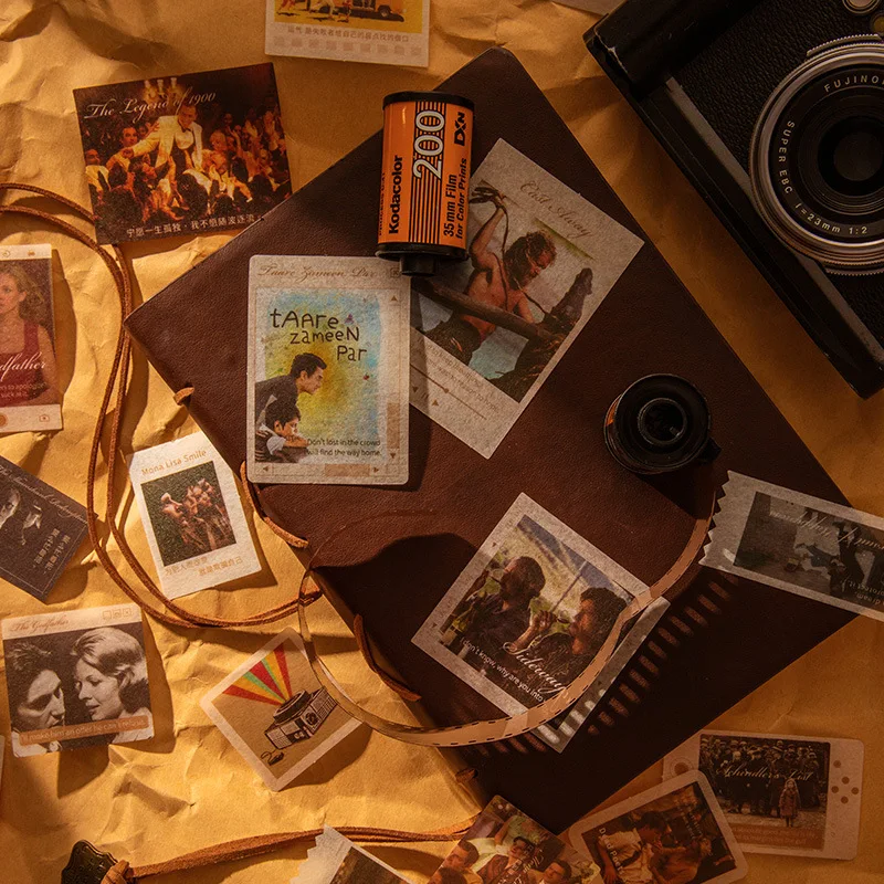 

40pcs Kawaii Stationery Stickers Film Nostalgic retro Diary Planner Decorative Mobile Stickers Scrapbooking DIY Craft Stickers