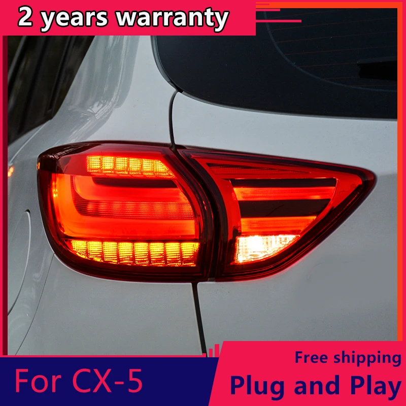 

KOWELL стайлинга автомобилей для Mazda CX-5 2013-2016 задние фонари CX-5 светодиодный задний фонарь DRL + тормоз + Парк + сигнала