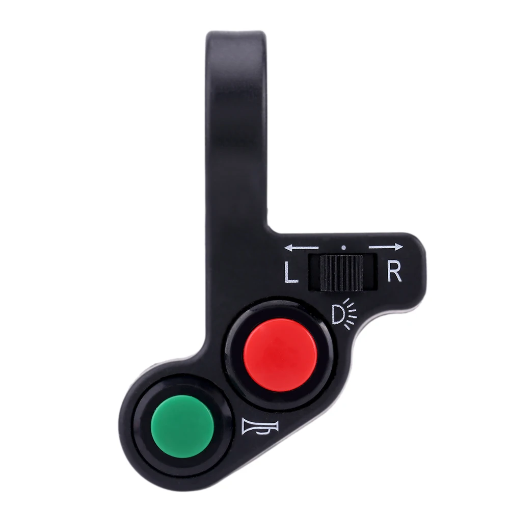 Универсальный светильник на руль мотоцикла 22 см с 3 кнопками и пластиковым