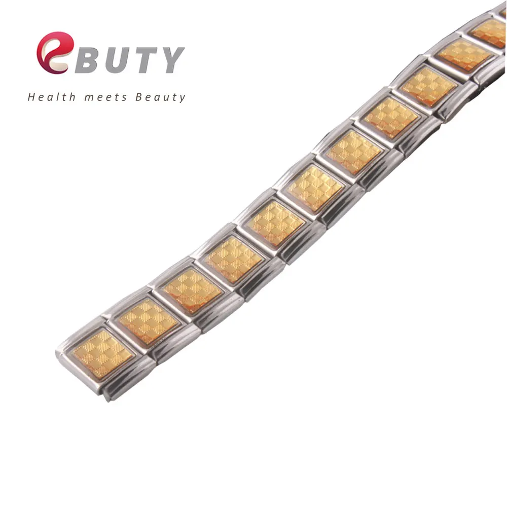 EBUTY Модный Ювелирный Браслет Золотая фольга с 20 FIR &amp Германий баланс энергии