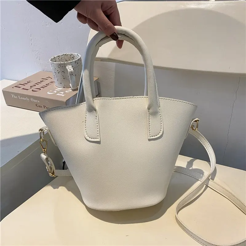 

2022 New Korean style simple portable female bag leisure bucket bag fashion temperament mother-and-child shoulder bag