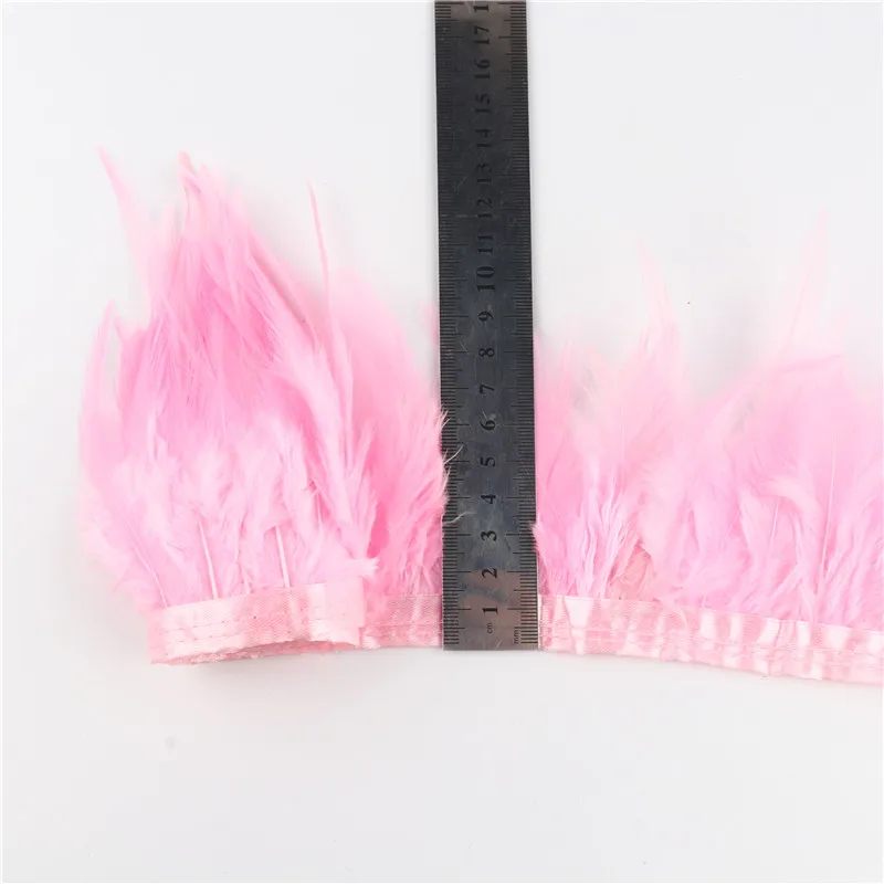 Пушистые перышки страуса отделка бахромой 8 10 см крашеные перьями ленточная