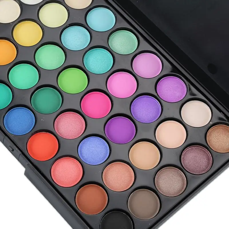 40 Color Sexy Eyeshadow Palette Cosmetic Long Lasting Sweat Proof Waterproof Matte Pearlescent Shimmer Big Eye Makeup TSLM1 |