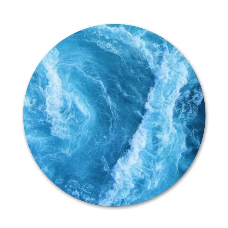 58mm blue sea Icons Pins Badge Decoration Brooches Metal Badges For Clothes Backpack | Дом и сад