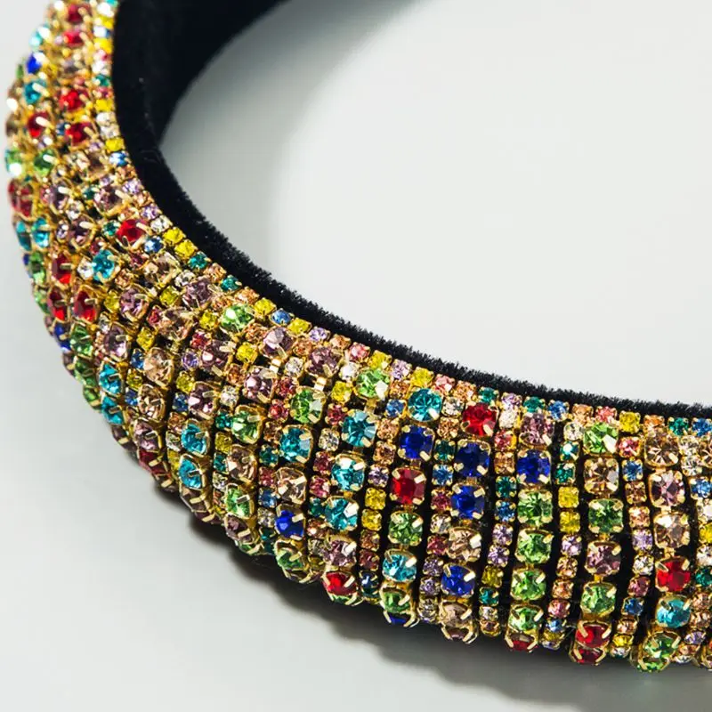 

Baroque Crystal Hair Bands for Women Lady Hair Accessories Shiny Rhinestone Headband Hair Hoop E56A