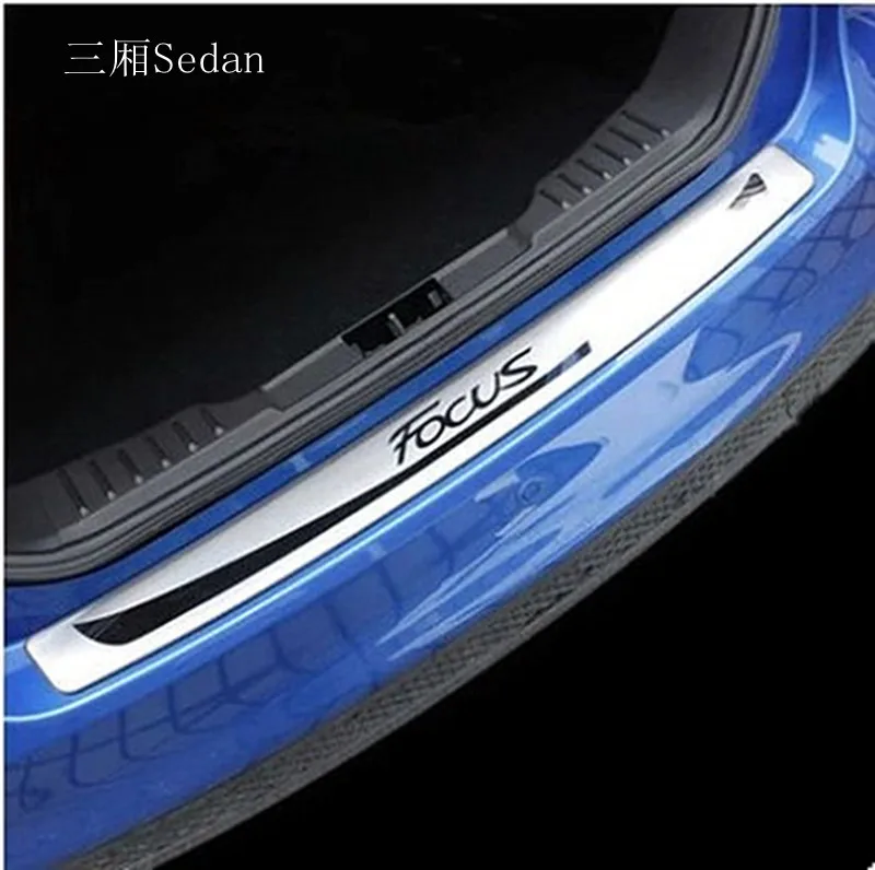 Седан из нержавеющей стали внешний задний бампер Защита подоконник для Ford FOCUS 2012