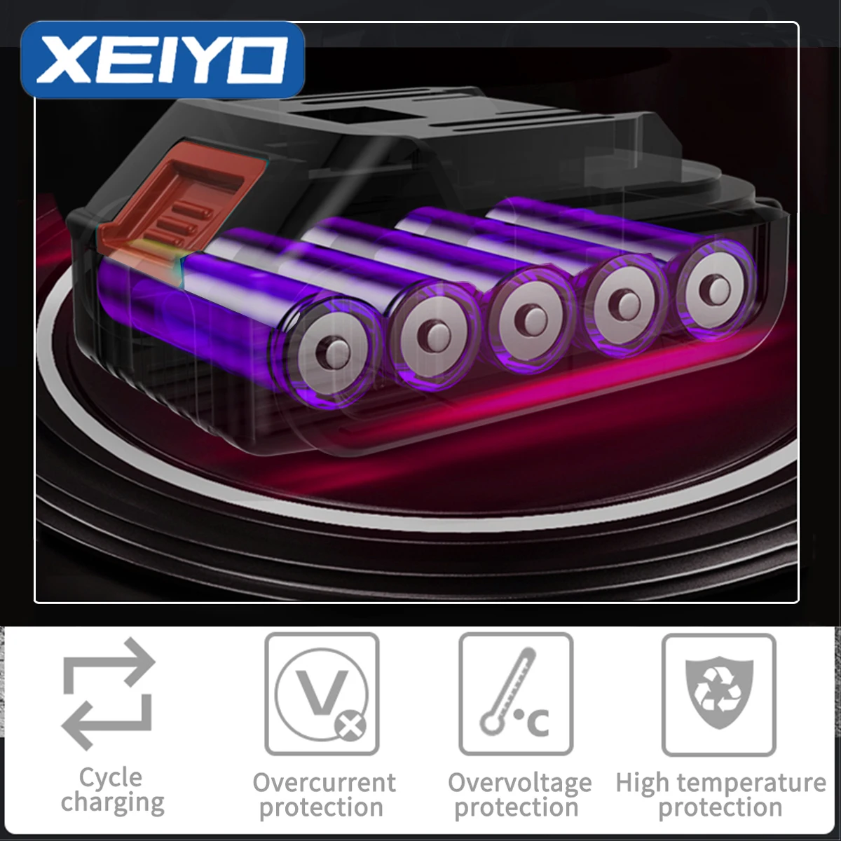 XEIYO 6 Inch Electric Chainsaw for Makita 18V Battery Rechargeable Mini Woodworking Wood Cutter Garden Hand Tools Man Chain Saw |