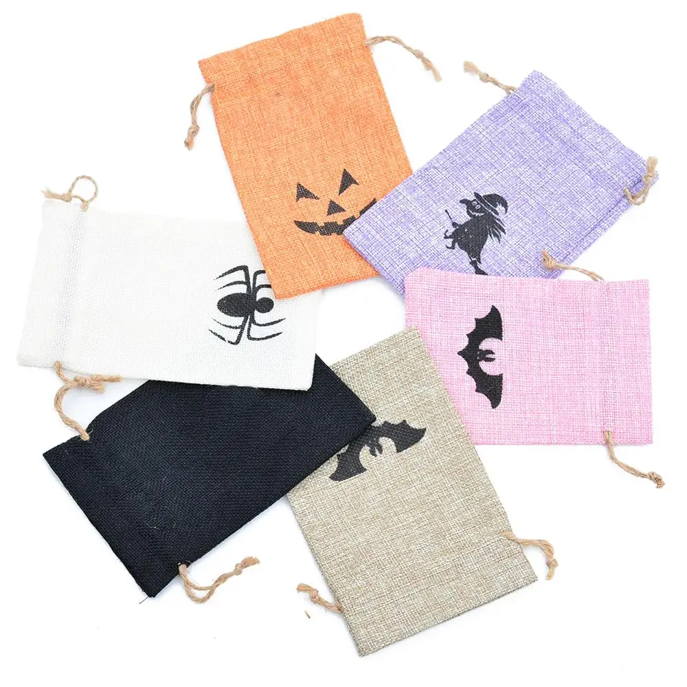 Модные костюмы на Хэллоуин с кулиской из джута джут подарок сумка/изготовленный