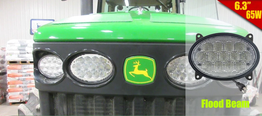RE306510, R161288, RE37450 прямоугольные светодиодные передние фары для John Deere 7200,7400, 7600,7700, 7800,8100, 8200,8300, 8400