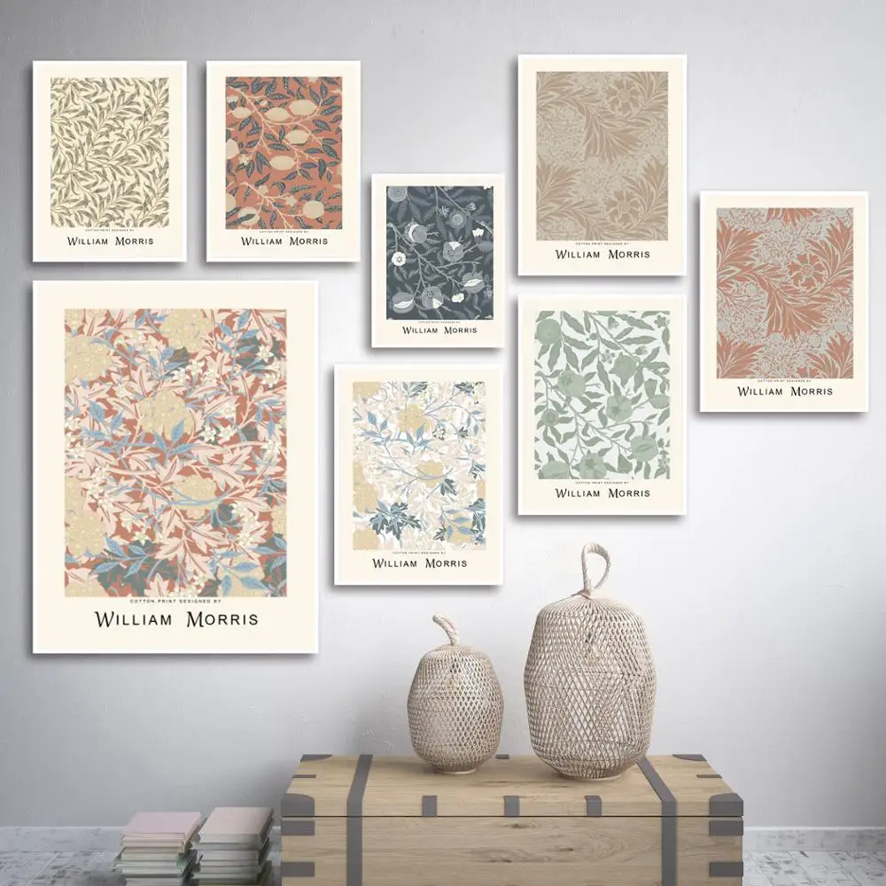 

William Morris Famous Canvas Painting Abstract Style Wall Pictures For Living Room Bedroom Prints And Posters London Underground
