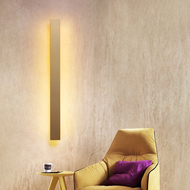 

Minimalist LED Wall Lamp Modern Bedroom Living Room Stairway Long lights Lighting Sofa Background outdoor wandlamp Decoration