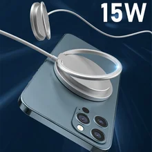 15W Magnetic Wireless Chargers For Iphone 12 13 Mini Pro Max Samsung Xiaomi 2IN1 Fast Wireless Charging Charger With Desk Holder