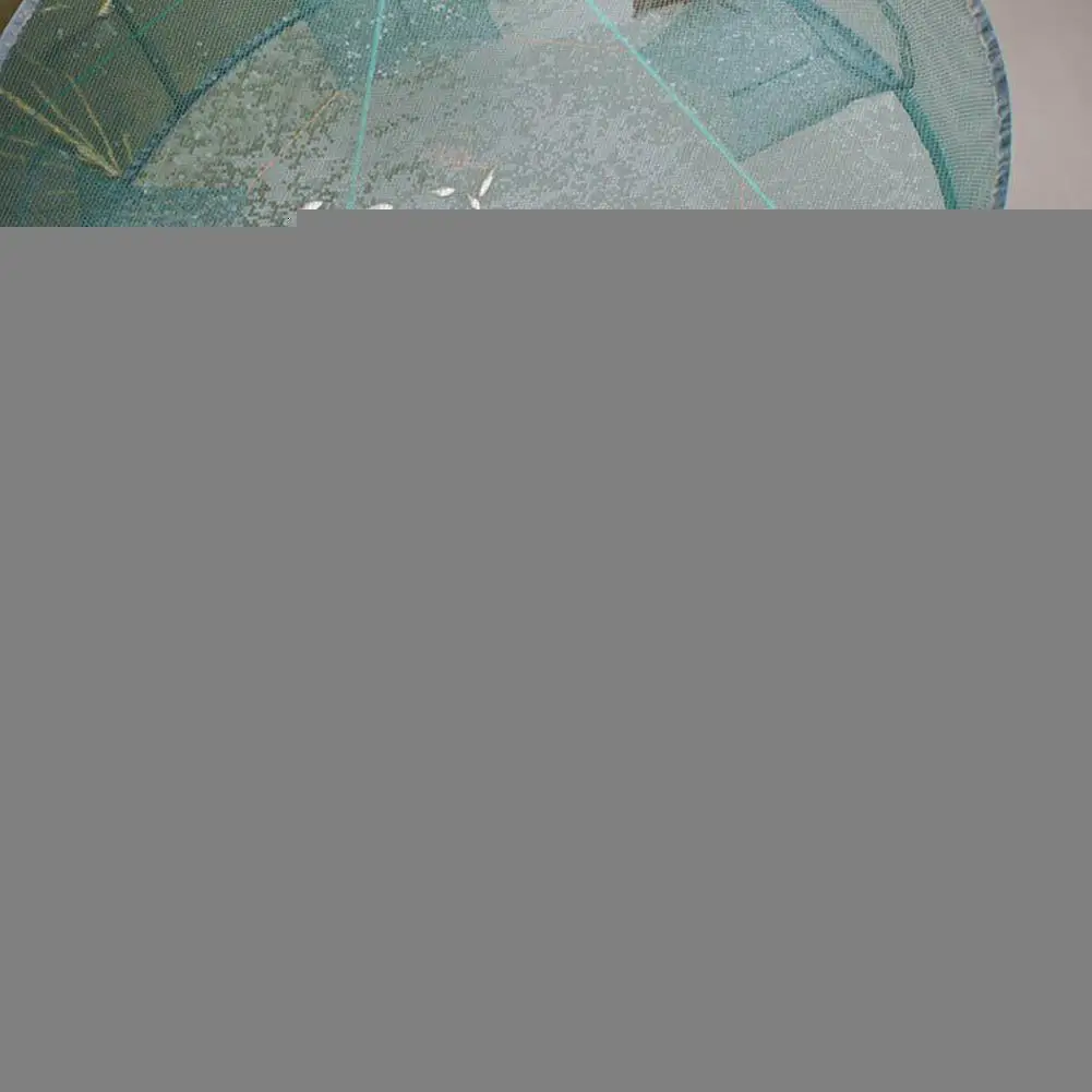 

Automatic Fishing Net Round Shape Trap Cage Open For Crab Use Easy Crayfish To Net Fishing Lobster H0d1