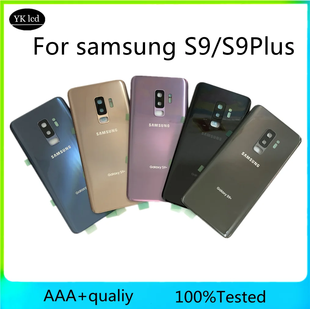 SAMSUNG Galaxy S9 Plus + G965 SM-G965F G960 SM-G960F стеклянная задняя крышка батарейного отсека |