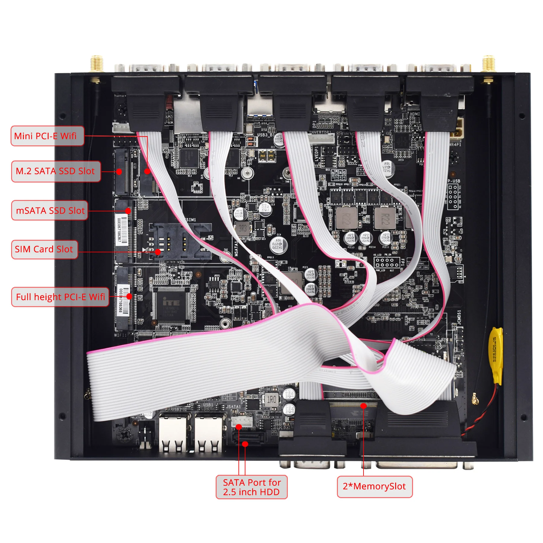 Четырехъядерный процессор i5 8250U i7 8550U игровой Мини ПК windows 10 двойной Intel NUC безвентиляторный промышленный компьютер HDMI DP EDP LPT linux настольный компьютер