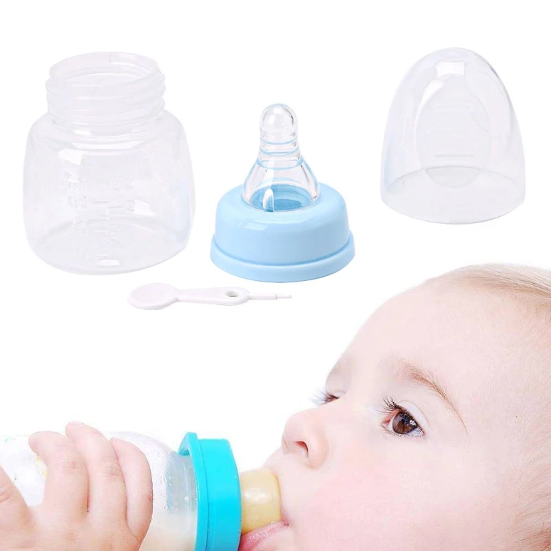 

2021 New 1pc 60ml 2OZ Silicone Standard Neck Baby Infant Feeding Nursing Nipple Bottle